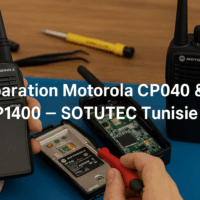 Réparation talkie-walkie Motorola CP040 et DP1400 en Tunisie - SOTUTEC