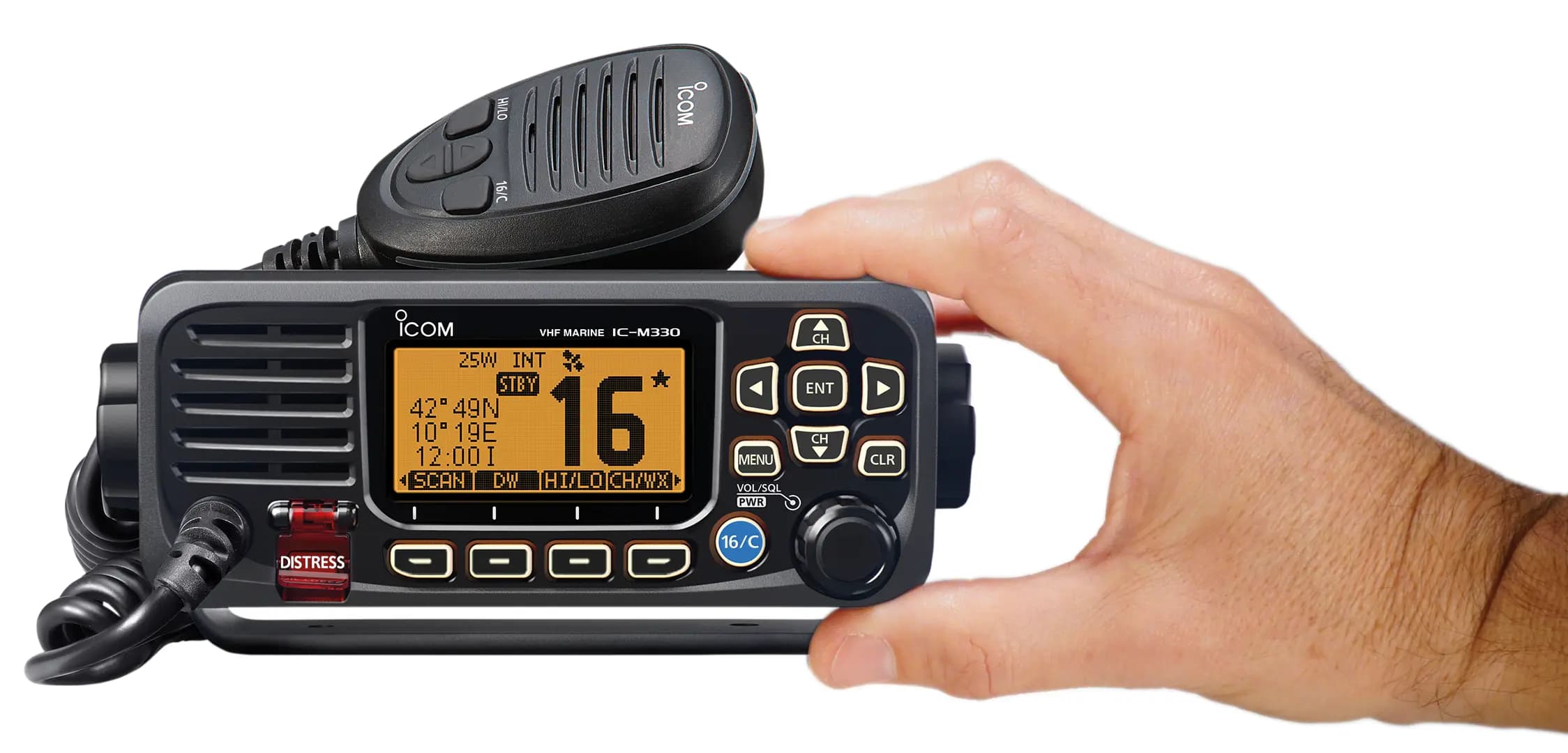 Radio VHF marine ICOM IC-M330 avec GPS intégré – SOTUTEC Technologies Tunisie