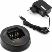 Chargeur original Motorola compatible GP340, GP380 et GP320, modèle à recharge rapide, disponible chez SOTUTEC Tunisie.