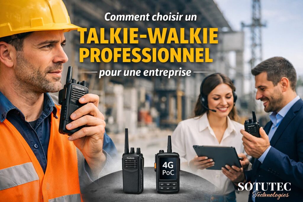 comment choisir un talkie walkie professionnel entreprise sotutec tunisie