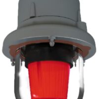 Feu flash ATEX Sirena AES XF EVA rouge certifié ATEX pour zones 1, 2, 21 et 22, indice de protection IP66 pour environnements industriels explosibles.