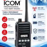 Radio ICOM IC-F51 ATEX VHF professionnelle en Tunisie – SOTUTEC Technologies